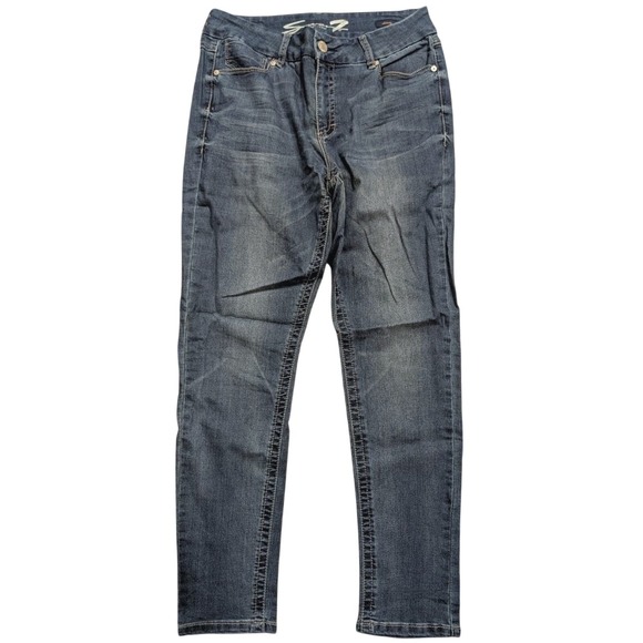 Seven7 Denim - Seven 7 Plus 16 High Rise Skinny Jeans  Tummy‎ Slimming Faded Wash Stretchy